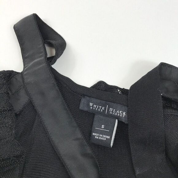 White House Black Market Womens Blouse Black Sleeveless Layered Tank Top S Small - Picture 8 of 12